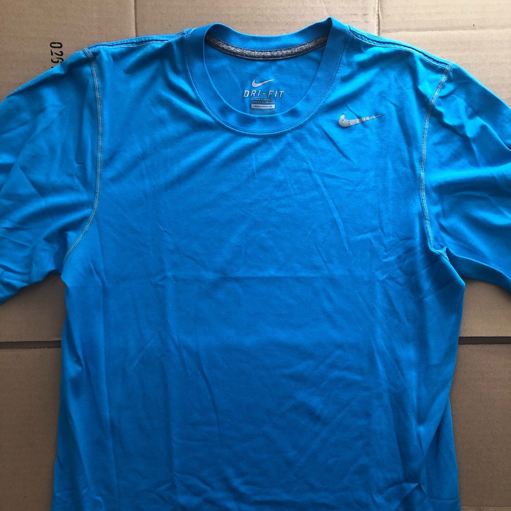 Blue Nike Dri-Fit Running Shirt